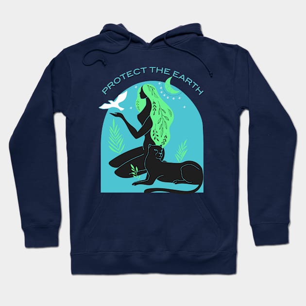 Protect the Earth Hoodie by PalmGallery